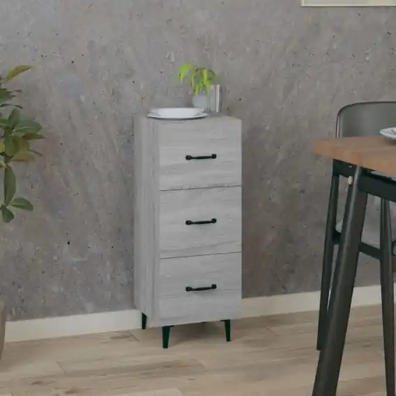Szafka, szary dąb sonoma, 34,5x34x90 cm materiał drewnopochodny Lumarko! - Hurtownia wielobranżowa Lumarko Cena promocyjna